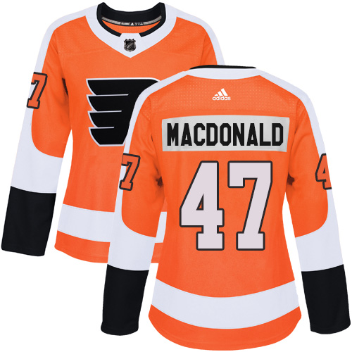 Adidas Flyers #47 Andrew MacDonald Orange Home Authentic Women's Stitched NHL Jersey Adidas Flyers #47 Andrew MacDonald Orange Home Authentic Women's Stitched NHL Jersey