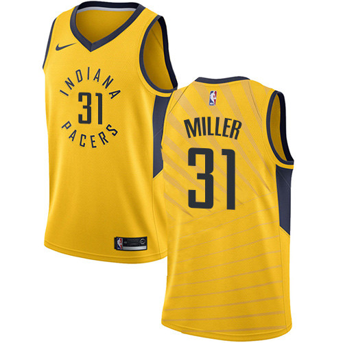 Pacers #31 Reggie Miller Gold Youth Basketball Swingman Statement Edition Jersey