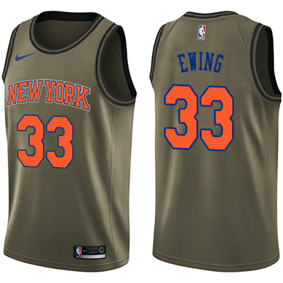 Nike Knicks #33 Patrick Ewing Green Salute to Service Youth NBA Swingman Jersey Nike Knicks #33 Patrick Ewing Green Salute to Service Youth NBA Swingman Jersey