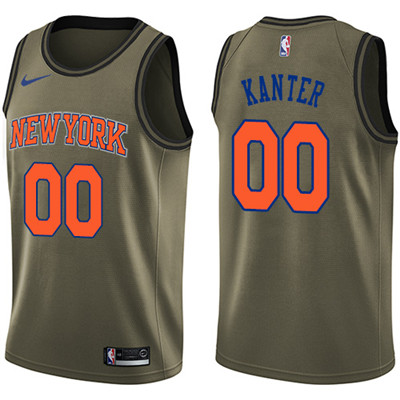 Nike Knicks #0 Enes Kanter Green Salute to Service Youth NBA Swingman Jersey Nike Knicks #0 Enes Kanter Green Salute to Service Youth NBA Swingman Jersey