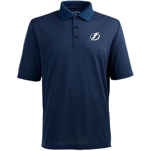 Tampa Bay Lightning Antigua Pique Xtra-Lite Polo - Navy