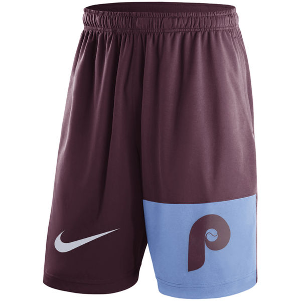 31Men's Philadelphia Phillies Nike Maroon Cooperstown Collection Dry Fly Shorts