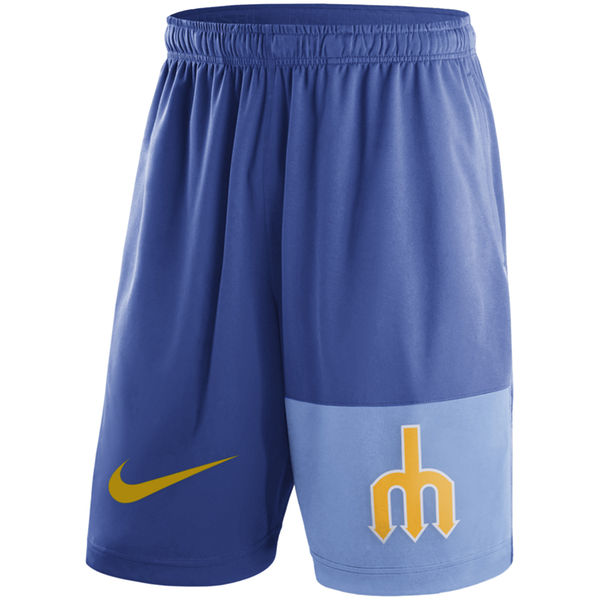 19Men's Seattle Mariners Nike Royal Cooperstown Collection Dry Fly Shorts