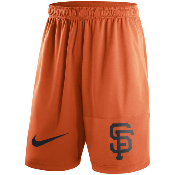 6Men's San Francisco Giants Nike Orange Dry Fly Shorts