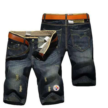 Pittsburgh Steelers Team Logo Black NFL Jeans