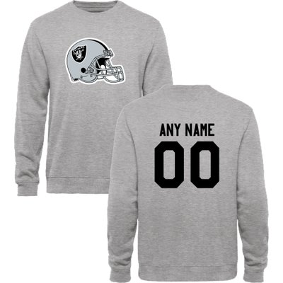 Men's Oakland Raiders Design Your Own Crewneck Sweatshirt