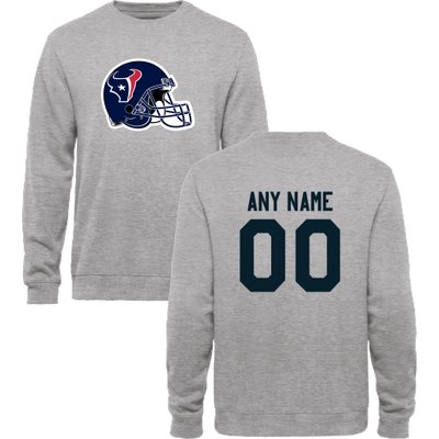Men's Houston Texans Design your Own Crewneck Sweatshirt