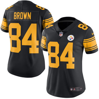 Antonio Brown Pittsburgh Steelers Nike Women's Color Rush Limited Jersey - Black
