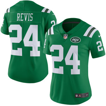Darrelle Revis New York Jets Nike Women's Color Rush Limited Jersey - Green