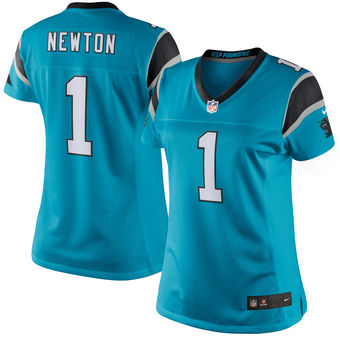 Cam Newton Carolina Panthers Nike Women's Color Rush Limited Jersey - Blue