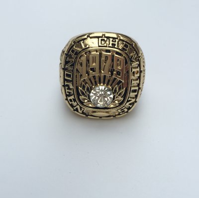 The NCAA Alabama in 1979 championship ring