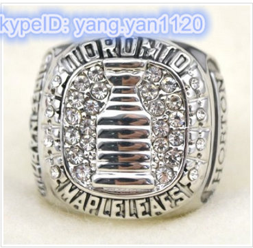 NHL Toronto Maple Leafs World Champions Silver Ring