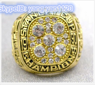 NHL Edmonton Oilers World Champions Gold Ring_2