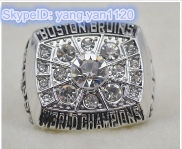 NHL Boston Bruins World Champions Silver Ring_3