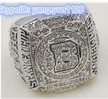 NHL Boston Bruins World Champions Silver Ring_2
