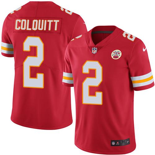 Nike Chiefs #2 Dustin Colquitt Red Men's Stitched NFL Limited Rush Jersey Nike Chiefs #2 Dustin Colquitt Red Men's Stitched NFL Limited Rush Jersey