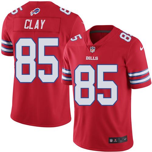 Nike Bills #85 Charles Clay Red Men's Stitched NFL Elite Rush Jersey Nike Bills #85 Charles Clay Red Men's Stitched NFL Elite Rush Jersey