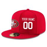 Men's San Francisco 49ers Red Custom On-Field Structured Hat
