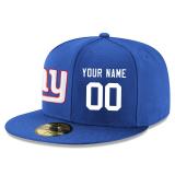 Men's New York Giants Royal Custom On-Field Structured Fitted Hat