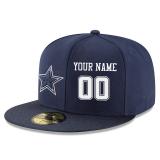 Men's Dallas Cowboys Nave Custom On-Field Structured Fitted Hat