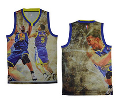 NBA moments version of the golden state warriors 5 dunk moment blank jersey vests