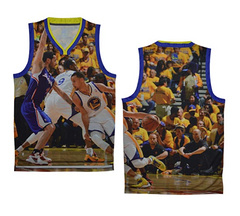 NBA moments version of the Golden State Warriors teammate cover extraordinary white jersey vest Curry