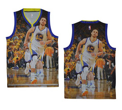 The NBA moment running version of the golden state warriors in the garage blank jersey vests
