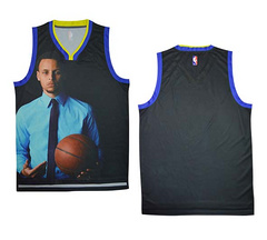 NBA moments version of the Golden State Warriors suit version garage blank jersey vests