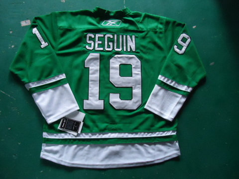 ST PARTYS DAY Nhl Boston Bruins 19 SEGUIN green jerseys