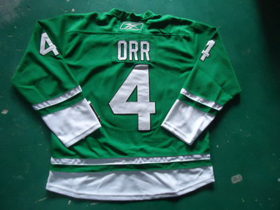 ST PARTYS DAY NHL Boston Bruins 4 ORR green Jerseys