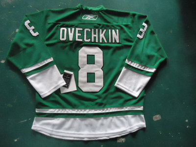 ST PARTYS DAY Washington Capitals 8# OVECHKIN green-1