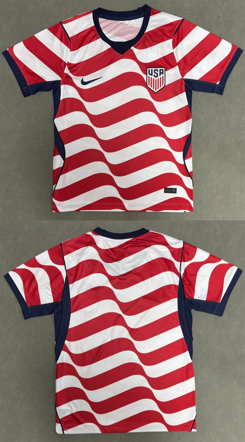 Men's United States Blank Red White Home Jersey Men's United States Blank Red White Home Jersey